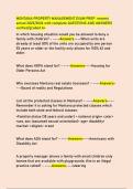 MONTANA PROPERTY MANAGEMENT EXAM PREP newest  actual 2025&sol;2026 with complete QUESTIONS AND ANSWERS verified&sol;graded A&plus;