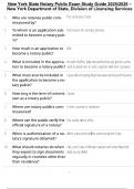 New York State Notary Public Exam Study Guide 2025&sol;2026 &ndash; New York Department of State&comma; Division of Licensing Services