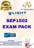  SEP1502 LATEST EXAM PACK 2025 &lbrace;DETAILED QUESTIONS AND ANSWERS&rcub;