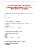 D278 Pre-Assessment Scripting and Programming Foundations