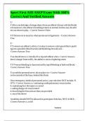 Sport First AID ASEP Exam With 100&percnt; Correct And Verified Answers