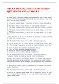 ATI RN MENTAL HEALTH WITH NGN QUESTIONS AND ANSWERS