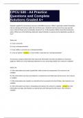 CPCU 530 - A4 Practice Questions and Complete Solutions Graded A&plus;