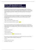 CPCU 530 Questions and Complete Solutions Graded A&plus;
