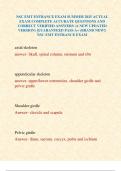 NSC EMT ENTRANCE EXAM SUMMER 2025 ACTUAL EXAM COMPLETE ACCURATE QUESTIONS AND CORRECT VERIFIED ANSWERS &lpar;A NEW UPDATED VERSION&rpar; &vert;GUARANTEED PASS A&plus; &lpar;BRAND NEW&excl;&rpar; NSC EMT ENTRANCE EXAM