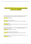 MLO SAFE NMLS Test Practice Questions with Correct Answers &ndash; Comprehensive Study Guide