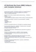 All Multistate Bar Exam &lpar;MBE&rpar; Subjects with Complete Solutions