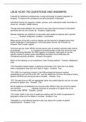 LSUS HCAD 750 QUESTIONS AND ANSWERS