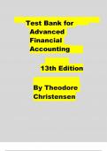 Test Bank for Advanced Financial Accounting&comma; 13th Edition by Theodore Christensen &ndash; Full Chapters & Verified