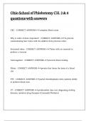 Ohio School of Phlebotomy CH&period; 3 & 4 questions with answers