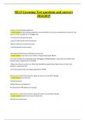 MLO Licensing Test &lpar;2024&ndash;2026&rpar; &ndash; Exam Questions and Verified Answers &vert; Graded A&plus;