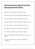 Ellis and Associates Lifeguard Test Study guide questions with answers