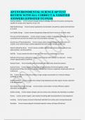 AP ENVIRONMENTAL SCIENCE AP TEST REVIEW WITH ALL CORRECT & VERIFIED ANSWERS &lpar;UPDATED TO PASS&rpar;