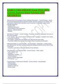 EARLY CHILDHOOD Exam With 100&percnt; Correct Answers latest Versions 2025 GRADED A&plus;