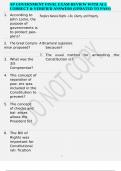 AP GOVERNMENT FINAL EXAM REVIEW WITH ALL CORRECT & VERIFIED ANSWERS &lpar;UPDATED TO PASS&rpar;