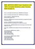 BMC SERVICE WIDE Exam Questions with 100&percnt; Complete Solutions Latest Versions 2025 Graded A&plus;&period;