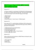 PEAT Exam 3 Part 3 With 100&percnt; Correct And Verified Answers