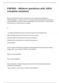 FNP550 &ndash; Midterm questions with 100&percnt; complete solutions