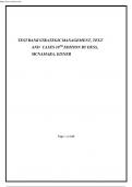TEST BANK STRATEGIC MANAGEMENT&comma; TEXT AND CASES 10TH EDITION BY DESS&comma; MCNAMARA&comma; EISNER