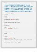 ASVAB WORD KNOWLEDGE TEST EXAM&vert;&vert;  LATELY UPDATED QUESTIONS 2025 WITH 100&percnt;  CORRECT ANSWERS ALREADY GRADED A&plus;&vert;&vert;  LATEST AND COMPLETE UPDATE 2025 WITH  VERIFIED SOLUTIONS&vert;&vert; GUARANTEED PASS&excl;&excl;&excl; 