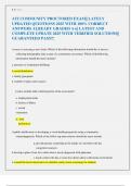 ATI COMMUNITY PROCTORED EXAM&vert;&vert; LATELY  UPDATED QUESTIONS 2025 WITH 100&percnt; CORRECT  ANSWERS ALREADY GRADED A&plus;&vert;&vert; LATEST AND  COMPLETE UPDATE 2025 WITH VERIFIED SOLUTIONS&vert;&vert;  GUARANTEED PASS&excl;&excl;&excl; 