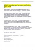 RBC3 Question and answers verified to pass 2025