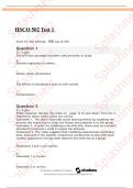 HSCO 502 Test 1 Questions And Correct Detailed Answers