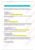 TMC Practice Exam B Kettering 2022&sol;2025 Questions And Correct Answers