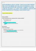 NR 293 PHARMACOLOGY WEEK 7 TEST EXAM FOR NURSING  PRACTICE CHAMBERLAIN COLLEGE OF NURSING&vert;&vert; LATELY  UPDATED QUESTIONS 2025 WITH 100&percnt; CORRECT ANSWERS  ALREADY GRADED A&plus;&vert;&vert; LATEST AND COMPLETE UPDATE 2025  WITH VERIFIED SOLUTIONS&vert;&vert; GUARANTEED PASS&excl;&excl;&excl; 