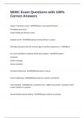 NEBC Exam Questions with 100&percnt; Correct Answers