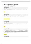 Liberty University&semi; Quiz&colon; Research Mindset Score 48 out of 50&period;
