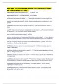 EPIC CLN 251&sol;252 EXAMS SCRIPT 2025&sol;2026 QUESTIONS WITH ANSWERS RATED A&plus;