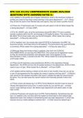 EPIC CLN 251&sol;252 COMPREHENSIVE EXAMS 2025&sol;2026 QUESTIONS WITH ANSWERS RATED A&plus;