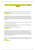 Series 63 Practice Exam Questions and Answers &ndash; Latest Update 2024
