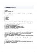 ATI Pharm CMS 2024 NEWEST ACTUAL EXAM  QUESTIONS&colon; &lbrace;LATEST 2025&sol; 2026 UPDATE&rcub; COMPLETE REAL AND AUTHENTIC EXAM &lbrace;100&percnt; CORRECT&rcub; RATED A&plus;&excl;&excl;&excl;&excl;