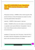 Psyc3016 2025&sol;2026 Exam Questions  with 100&percnt; Correct Answers &vert; Latest  Update