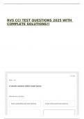 RVS CCI TEST QUESTIONS 2025 WITH COMPLETE SOLUTIONS&excl;&excl;