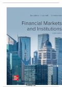 TEST BANK FOR Financial Markets and Institutions 8th Edition by Anthony Saunders&comma; Marcia Millon Cornett&comma; Otgo Erhemjamts ISBN&colon; 978-1260772401 COMPLETE GUIDE ALL CHAPTERS COVERED 100&percnt; VERIFIED A&plus; GRADE ASSURED&excl;&excl;&excl;&excl;NEW LATEST UPDATE&excl;&excl;&excl;&excl;