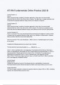 ATI RN Fundamentals Online Practice 2023 B questions and answers&colon; &lbrace;LATEST 2025&sol; 2026 UPDATE&rcub; COMPLETE REAL AND AUTHENTIC EXAM &lbrace;100&percnt; CORRECT&rcub; RATED A&plus;&excl;&excl;&excl;&excl;