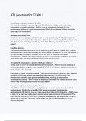 ATI questions for EXAM 3 Questions and Answers&colon; &lbrace;LATEST 2025&sol; 2026 UPDATE&rcub; COMPLETE REAL AND AUTHENTIC EXAM &lbrace;100&percnt; CORRECT&rcub; RATED A&plus;&excl;&excl;&excl;&excl;