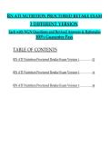  RN ATI Nutrition Proctored Exam &lpar;Retake&rpar; &ndash; 3 Versions &ndash; NGN Practice Questions with Answers and Rationales &ndash; Study Guide