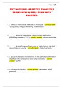 EMT NATIONAL REGISTRY EXAM 2025  BRAND NEW ACTUAL EXAM WITH  ANSWERS&period; 