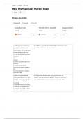 HESI Pharmacology Practice Exam 80 QUESTIONS WITH VERIFIED CORRECT DETAILED ANSWERS