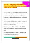CLC-222 - Module 2 2025&sol;2026 Exam  Questions and Detailed Answers &vert; Get it  100&percnt; Correct Answers 