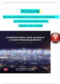 Test Bank For Operations and Supply Chain Management&comma; 17th Edition by F&period; Robert Jacobs All Chapters 1 - 22 LATEST