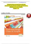 Test Bank - Pharmacology Clear and Simple&colon; A Guide to Drug Classifications and Dosage Calculations&comma; 4th Edition &lpar;Watkins&comma; 2022&rpar;&comma; Chapter 1-21 &vert; All Chapters
