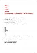 ANCC FNP Exam Review Questions LEIK part 1 With Correct Answers