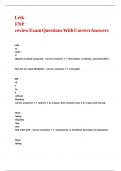Leik - FNP review Exam Questions With Correct Answers