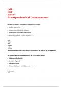 Leik - FNP Review Exam Questions With Correct Answers 