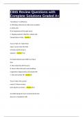 CBIS Review Questions with Complete Solutions Graded A&plus;